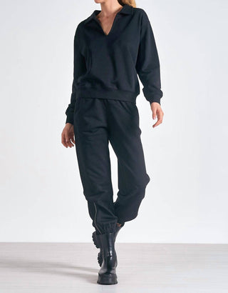 Elan - Blusa decote em V manga comprida Raye