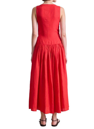 Apiece Apart - Sleeveless Tiered Wrap Maxi Dress