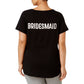 Camiseta fitness feminina Ideology Wedding Time Bridal, preta, tamanho grande