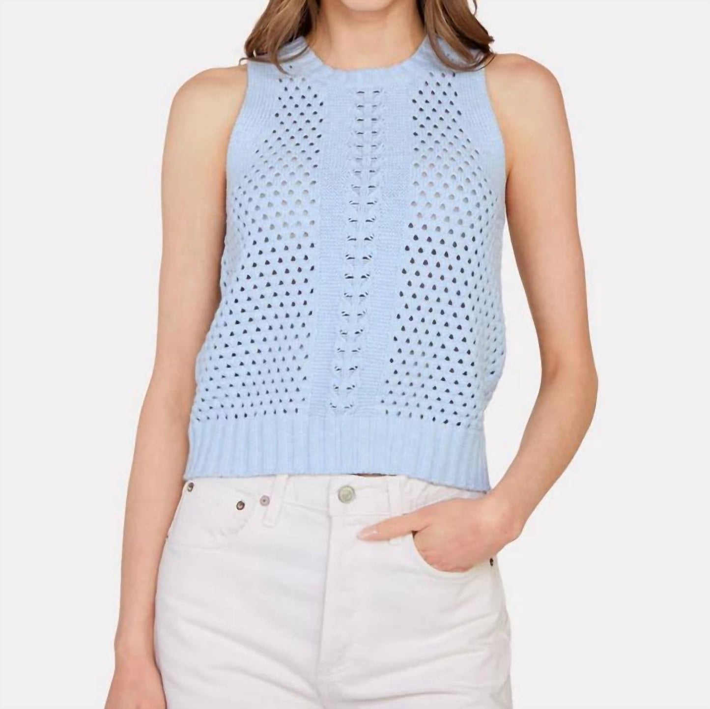 Autumn Cashmere - Texture Stitch Halter Tank