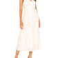 1.State - Pleated Dotted Print Midi Accordion Wrap Dress