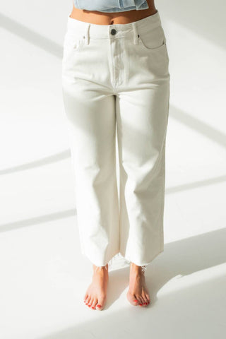 Hidden - Nori High Rise Crop Wide Leg Jean