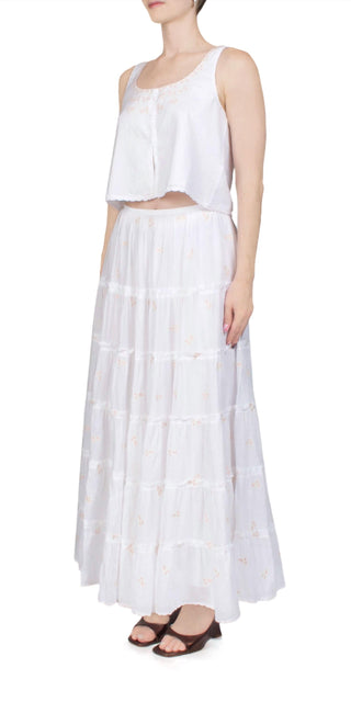 Ciao Lucia - Saia Bordada Coralie