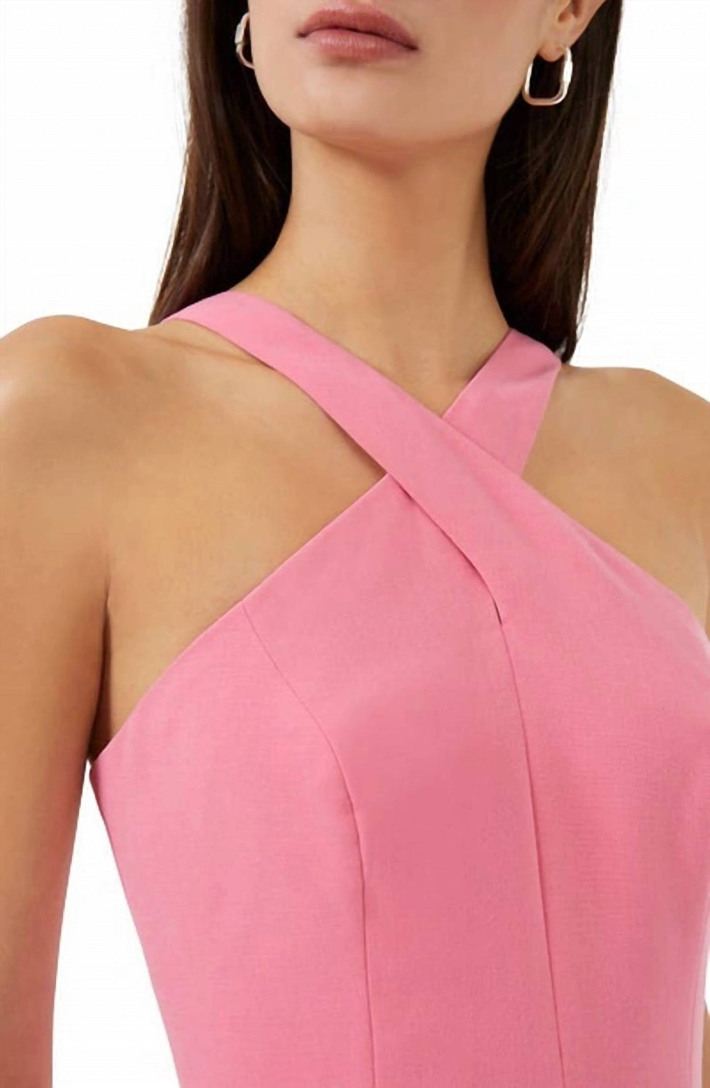 French Connection - Whisper Xover Halter Neck Dress