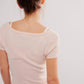 Free People - End Game Pointelle Baby Tee