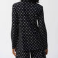 Joseph Ribkoff - Silky Knit Dot Print Boxy Blazer