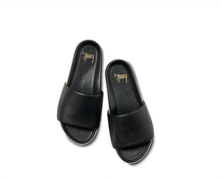 Beek - Women's Pelican Textile Leather Platform Sandal