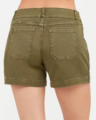 Spanx - Shorts de sarja elástica