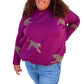 Entro - Annie Mock Neck Long Sleeve Sweater Top - Plus