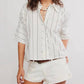Free People - Seaside Cotton Striped Shirt
