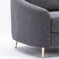 Yuina Linen Chair - Gray