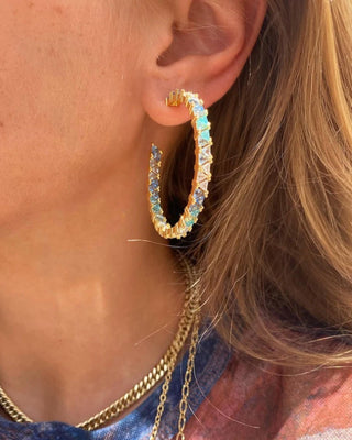Native Gem - Women's Mare Hoops Earrings