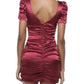 Alyce Paris - Short Sleeve Mini Dress