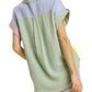Umgee - Color Block Gauze Top