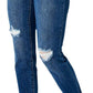 Judy Blue - Mid-rise Destroyed Knees Slim Jeans