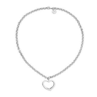 Eklexic - Colar com pingente de coração aberto Haley feminino