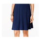 Vestido curto sem mangas estilo &amp; co feminino, azul marinho, tamanho médio