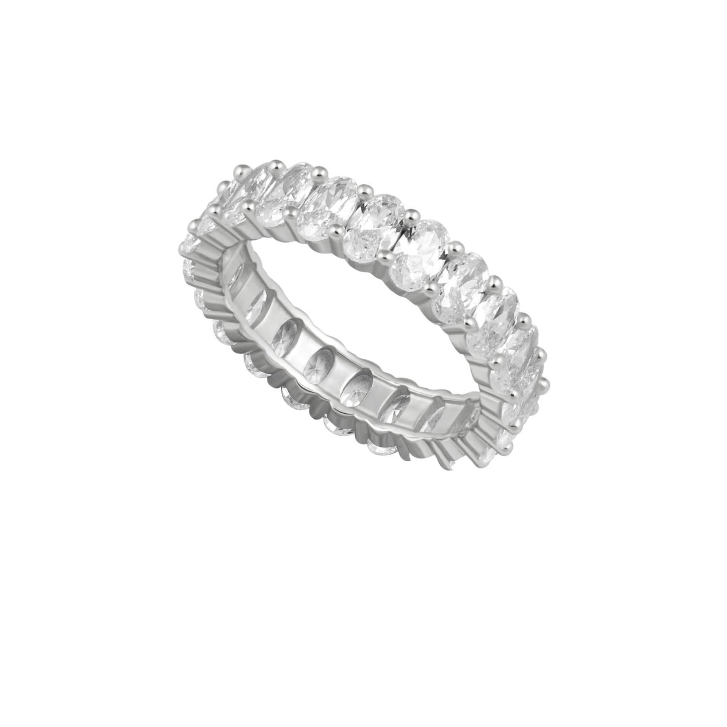 Sahira Jewelry Design - Women's Oval Eternity Band Ring