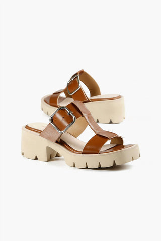 All Black - Mule Lugg com fivela feminina