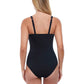 Profile By Gottex - D-Cup Scoop Neck Shirred One Piece Swimsuit