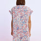 Molly Bracken - Printed Ruffle Sleeve Shirt Dress