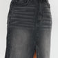 Kancan - Denim Maxi Skirt With Front Split
