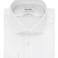 Camisa social Calvin Klein Slim Fit Masculina, sem passar a ferro, gola aberta, espinha de peixe, tamanho 34X35, branca