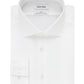 Camisa social Calvin Klein masculina slim fit, gola alta sem ferro, espinha de peixe, tamanho 16,5 x 34 x 35