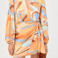Dress To - Wrap Long Sleeve Mini Dress