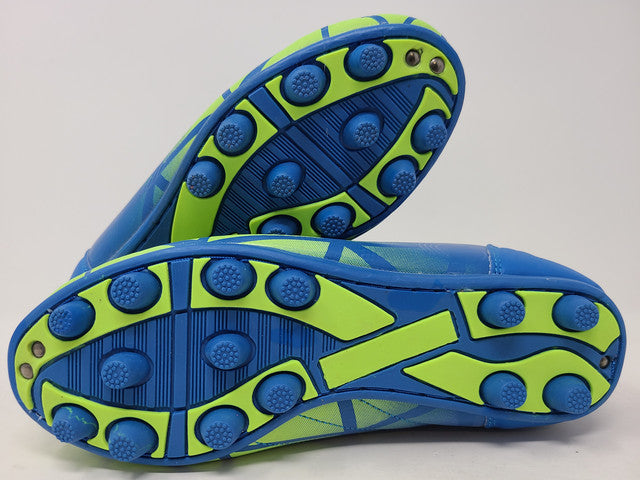 Chuteira Xara Boy'S Illusion FG Royal/Neon Verde Tamanho 2,5 M EUA Criança Pequena