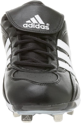 Tênis de beisebol Adidas Excelsior 5 Low masculino, preto/branco/prateado