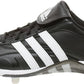 Tênis de beisebol Adidas Excelsior 5 Low masculino, preto/branco/prateado