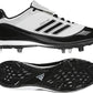 Chuteira de beisebol Adidas Excel 365 Metal masculina, branca/preta/prateada, tamanho 14 D(M) EUA