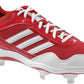 Chuteiras Adidas Excelsior Pro Low Metal Masculinas Vermelho/Branco/Prata Tamanho 13,5 D(M) EUA
