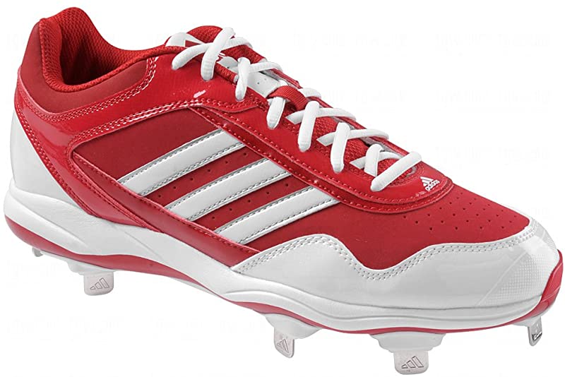 Chuteiras Adidas Excelsior Pro Low Metal Masculinas Vermelho/Branco/Prata Tamanho 13,5 D(M) EUA