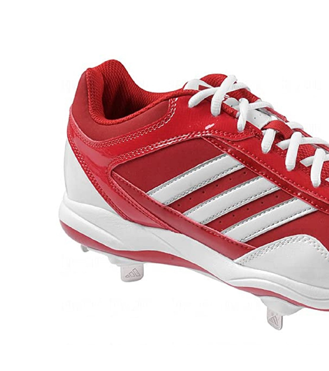 Chuteiras Adidas Excelsior Pro Low Metal Masculinas Vermelho/Branco/Prata Tamanho 13,5 D(M) EUA