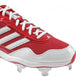 Chuteiras Adidas Excelsior Pro Low Metal Masculinas Vermelho/Branco/Prata Tamanho 13,5 D(M) EUA