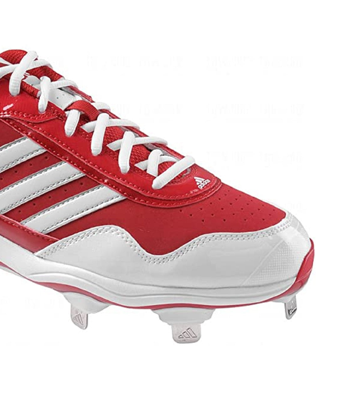 Chuteiras Adidas Excelsior Pro Low Metal Masculinas Vermelho/Branco/Prata Tamanho 13,5 D(M) EUA