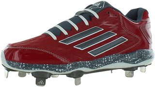 Chuteira de beisebol Adidas Poweralley 2 masculina, vermelha/carbono/ônix, tamanho 13,5 D(M) EUA