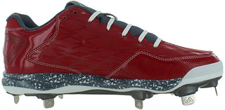 Chuteira de beisebol Adidas Poweralley 2 masculina, vermelha/carbono/ônix, tamanho 13,5 D(M) EUA
