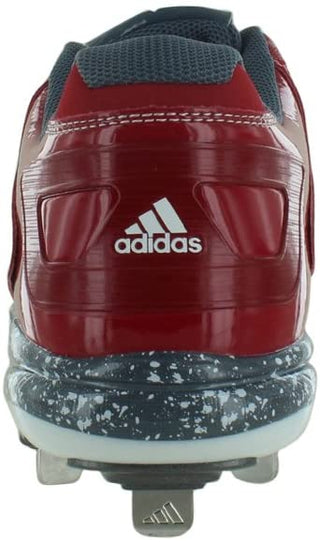 Chuteira de beisebol Adidas Poweralley 2 masculina, vermelha/carbono/ônix, tamanho 13,5 D(M) EUA