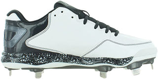 Chuteira de beisebol Adidas PowerAlley 2 masculina, branca/preta