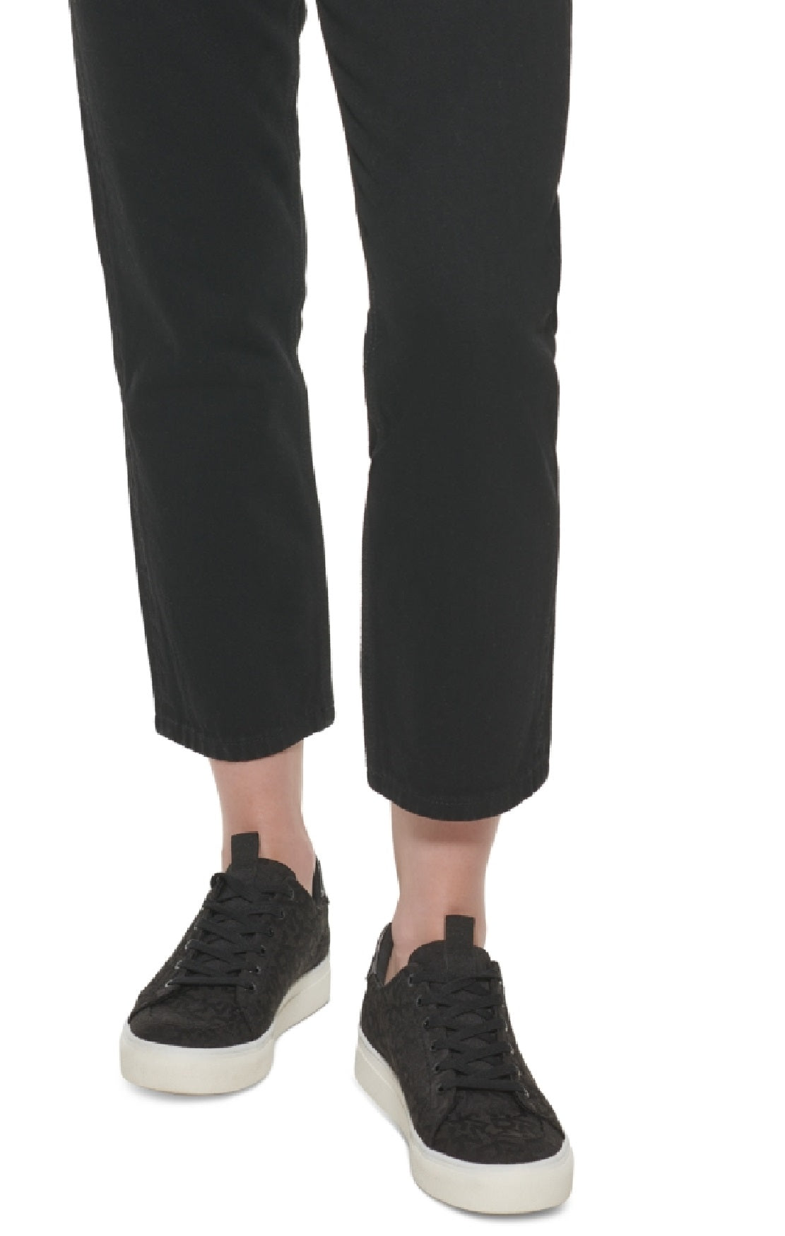 Calça jeans vintage DKNY Broome High Rise feminina, preta, tamanho 28