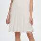 Vestido feminino DKNY sem mangas, plissado, com amarração no pescoço, branco, tamanho 4