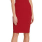 Vestido tubinho com manga bufante DKNY feminino, vermelho, tamanho 6