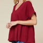 Entro - Textured Babydoll Top