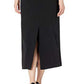 Saia coluna de crepe feminina Kasper, preta, tamanho 12