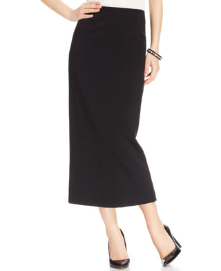Kasper Kasper Crepe Column Skirt Black Size 18