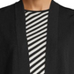 Cardigan feminino Anne Klein Malibu com frente aberta, preto, tamanho grande