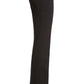 Calça de compressão feminina Anne Klein Flare Leg Ponte, preta, tamanho 10